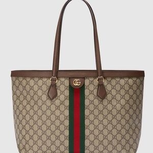 Gucci Brown Monogram Tote Bag